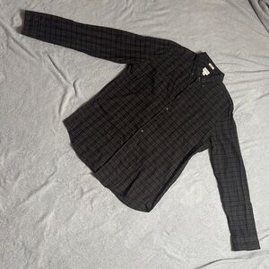 J. Crew Men's Dark Plaid Button Down Shirt